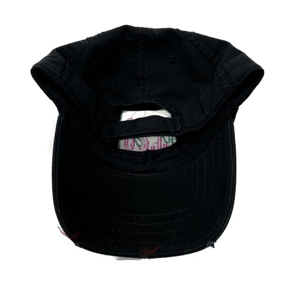 Otto Distressed Black Hat Cap Tanys 3.28 - Picture 5 of 5